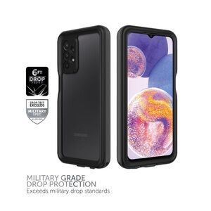 Waterproof case +built-in screen protector for Samsung Galaxy A23